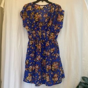 Fun spring/summer dress w/ elastic waist and pockets